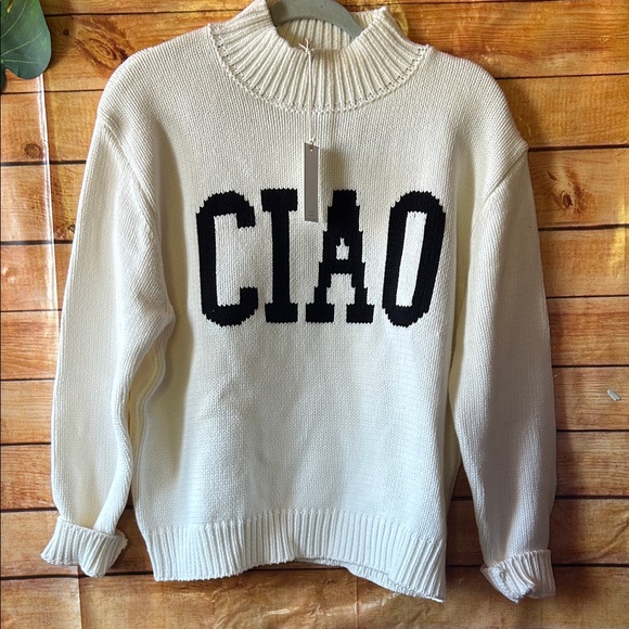 Z Supply Ciao Intarsia Sweater Size S NWT - Picture 1 of 7